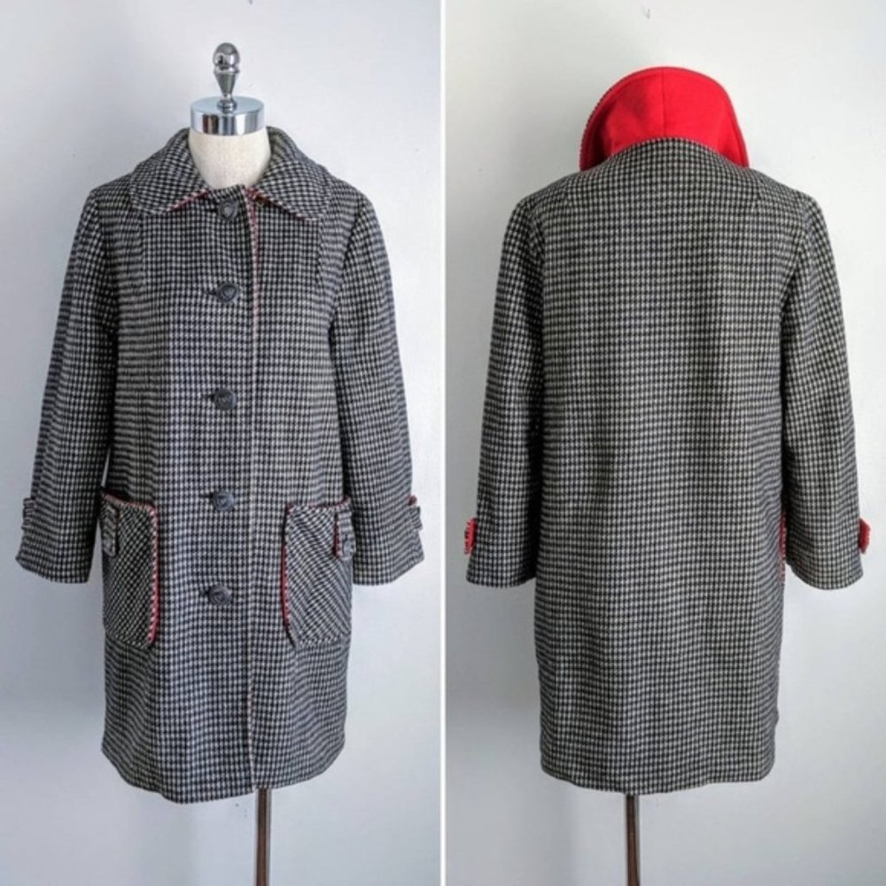 vintage 60s wool coat - Picture 3 of 10